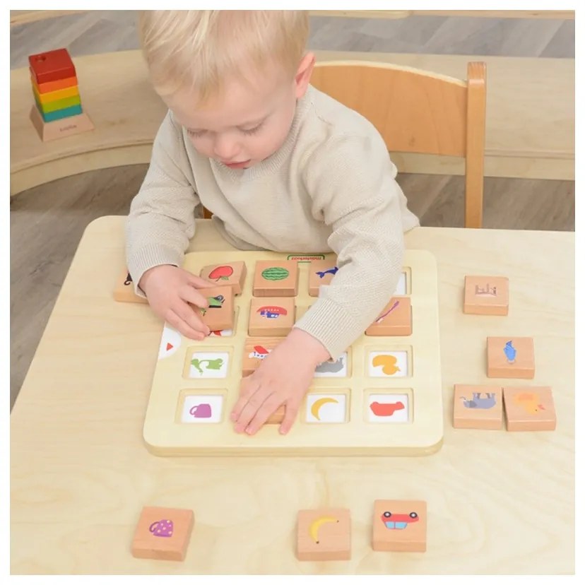 Masterkidz gra dopasuj cienie łączenie w pary rozpoznawanie przedmiotów montessori