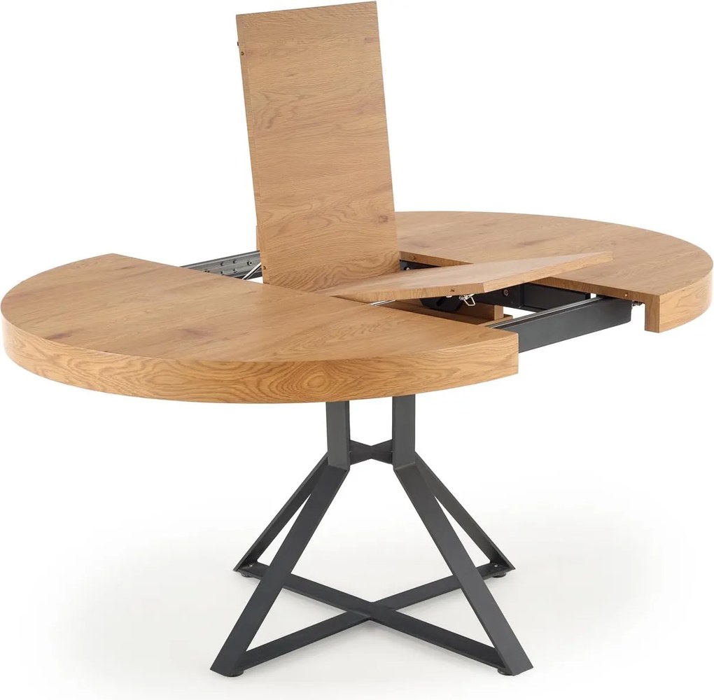 Okrągły stół rozkładany w stylu industrialnym Mercy