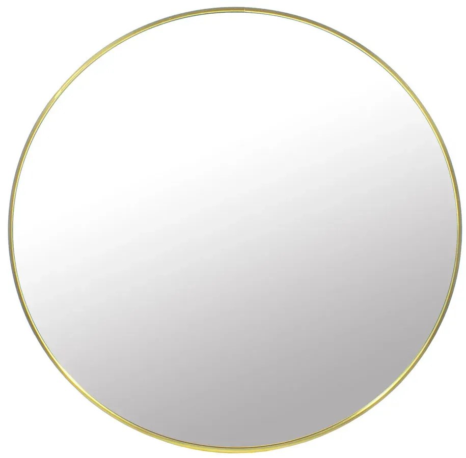 Okrągłe lustro wiszące w złotej ramie 40 cm B2-T70