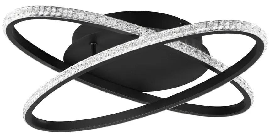 Czarna lampa sufitowa LED Lane – Trio
