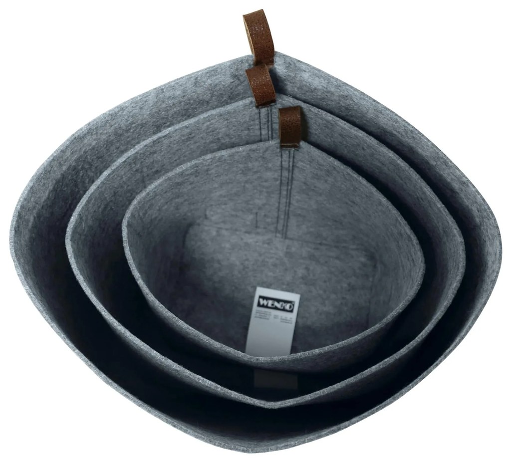 Organizer na kosmetyki i drobne przedmioty FELI, z imitacji filcu, 24 x 16 x 16 cm, WENKO