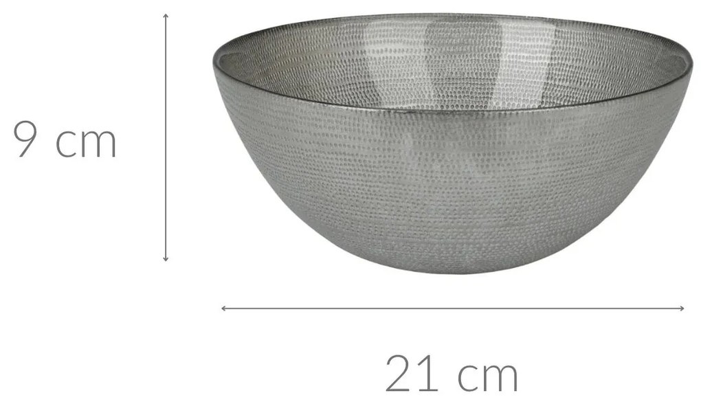 Misa dekoracyjna, szklana, Ø 21 cm
