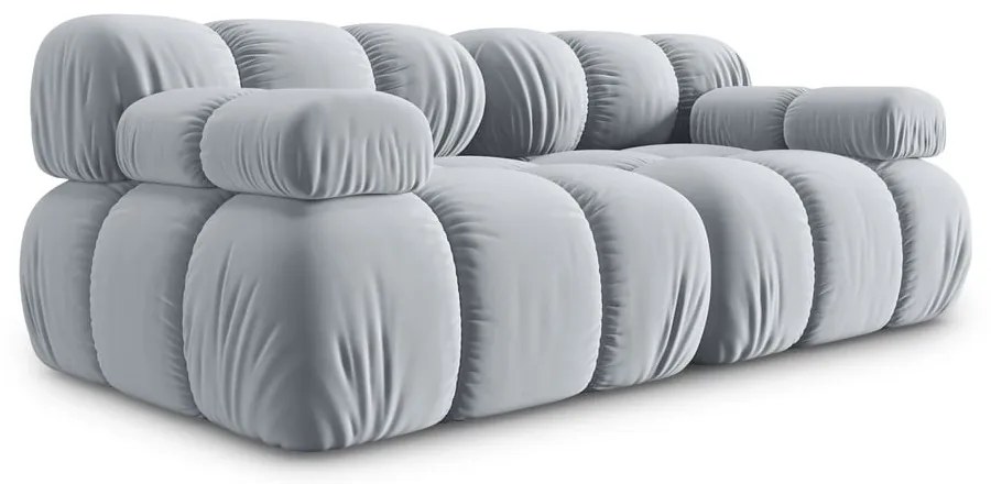 Jasnoniebieska aksamitna sofa 188 cm Bellis – Micadoni Home