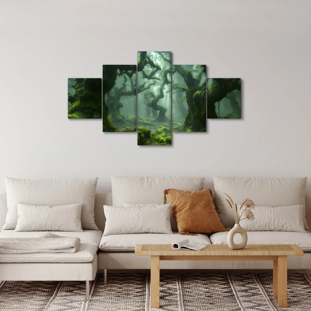Obraz - Las porośnięty mchem (125x70 cm)