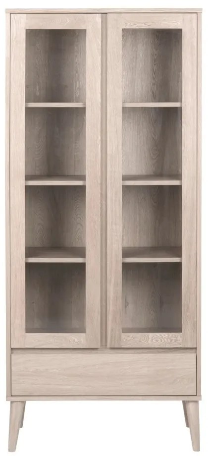 Naturalna witryna w dekorze dębu 80x178 cm Nagano – Actona