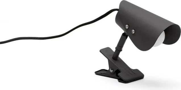 Czarna metalowa lampa stołowa z klipsem (wysokość 16 cm) Jula – Kave Home