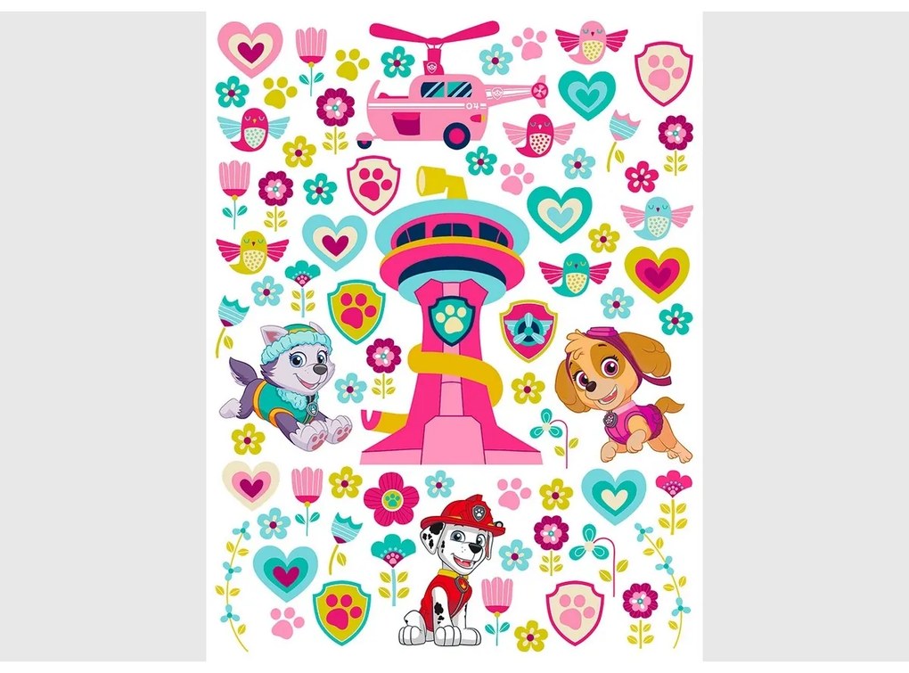 Samoprzylepna dekoracja Paw Patrol Be Happy, 65 x85 cm