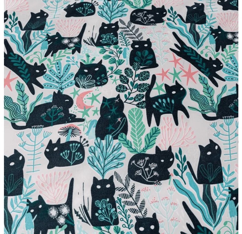 PrzytulneMieszkanie.pl PrzytulneMieszkanie.pl Pościel z mikrowłókna CREEPY CATS kolorowa Rozmiar pościeli: 70 x 90 cm | 140 x 200 cm