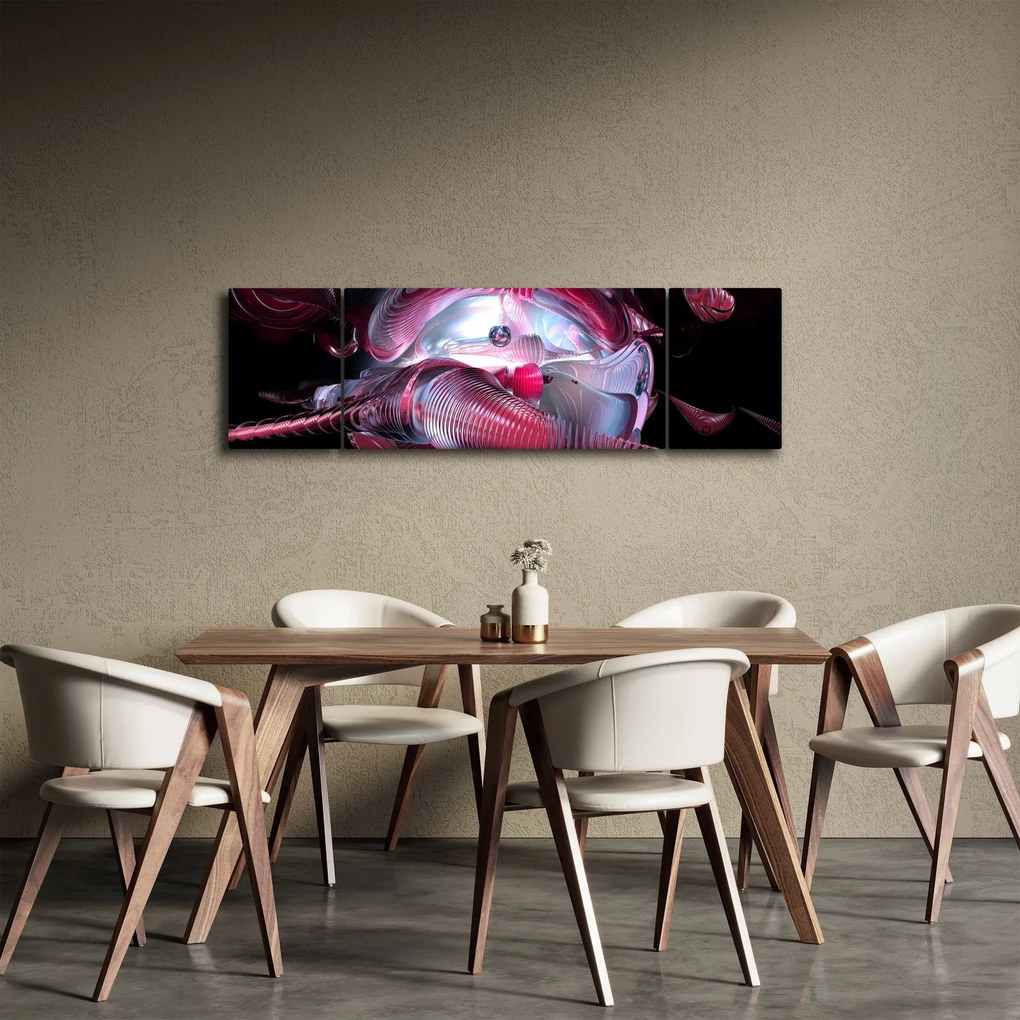 Obraz - Abstrakcja, kosmiczne robaki (170x50 cm)