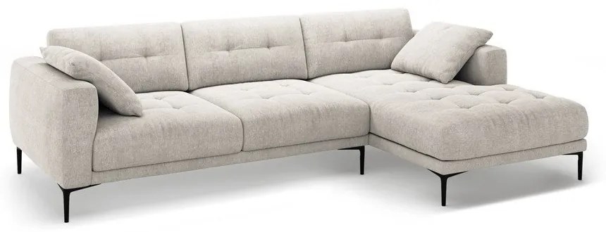 Beżowy narożnik (prawostronny/z szezlongiem) Bemy – Micadoni