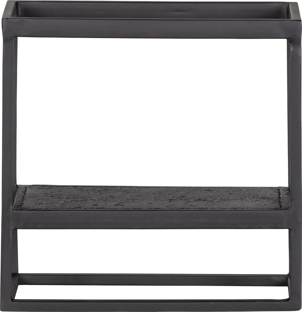 Metalowa półka CASTO 40x40 cm, czarna