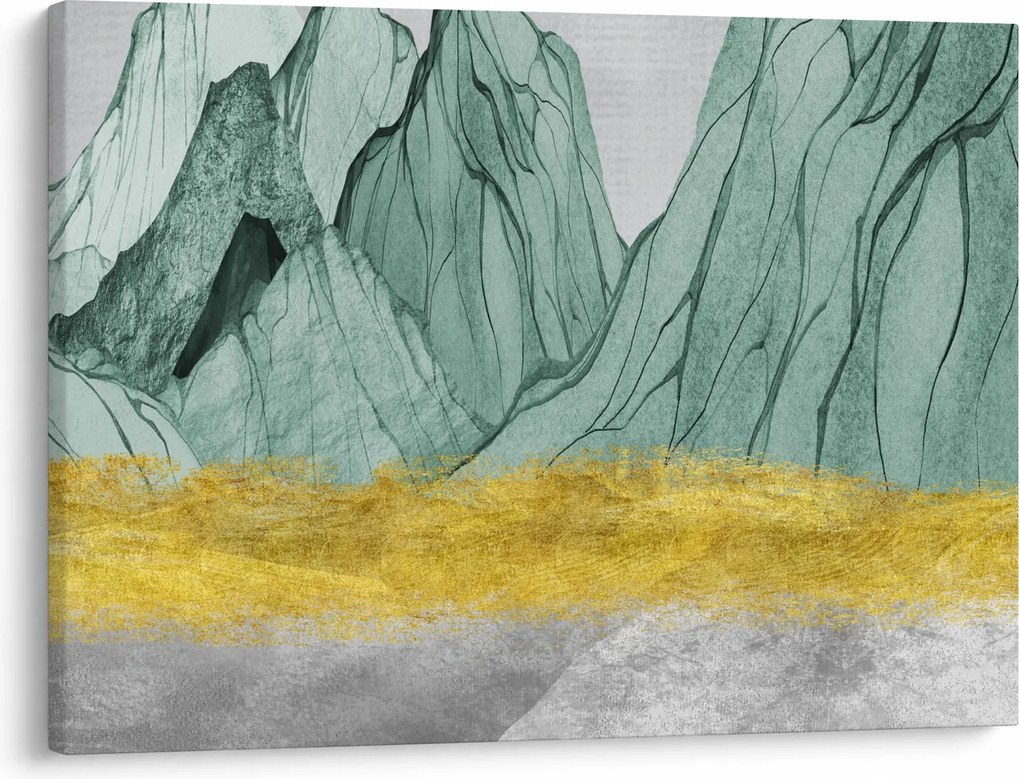 Obraz - Emerald Mountains N⁰1 (70x50 cm)