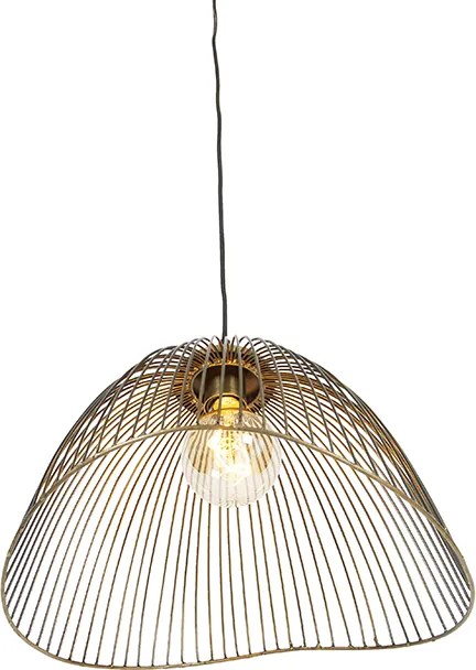 Designerska lampa wisząca mosiądz 39,8 cm - Pia