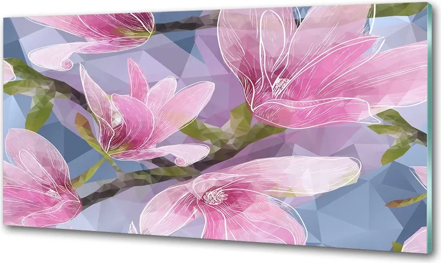 Panel do kuchni Różowa magnolia