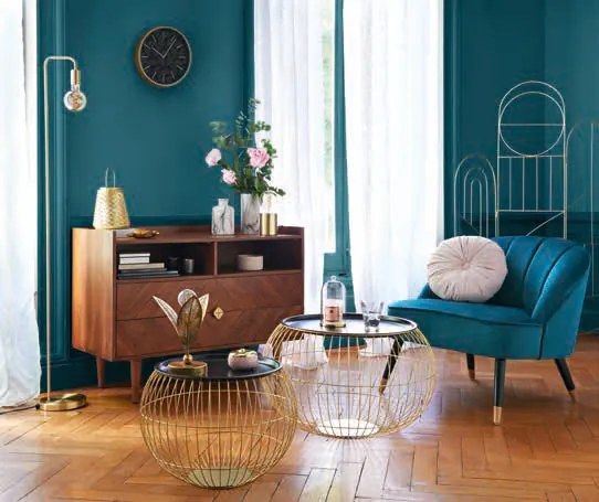 Lampa metalowa podłogowa do salonu