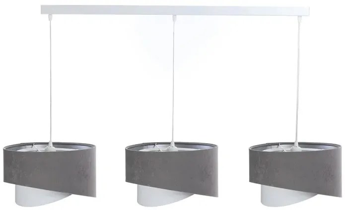 Lampa wisząca nad stół z trzema abażurami - 3X S505 A3-S81