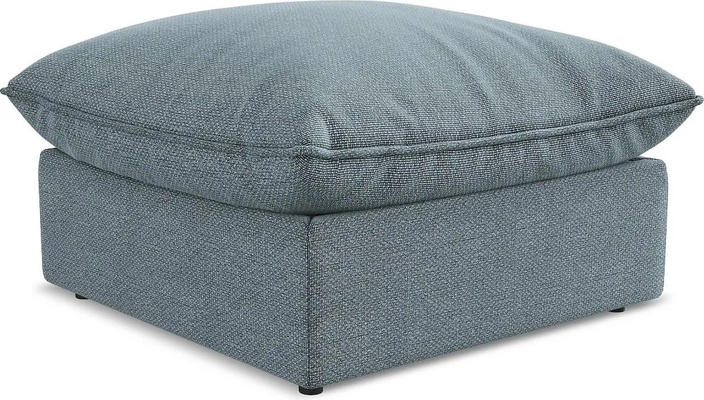 Pufa - z tkaniny bouclé - jeans - MANAO