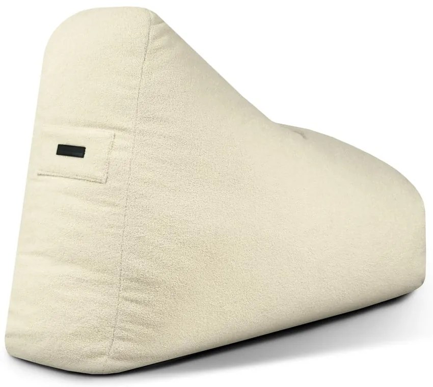 Jasnoszary worek do siedzenia z materiału bouclé Snug 100 – SLOWDOWN