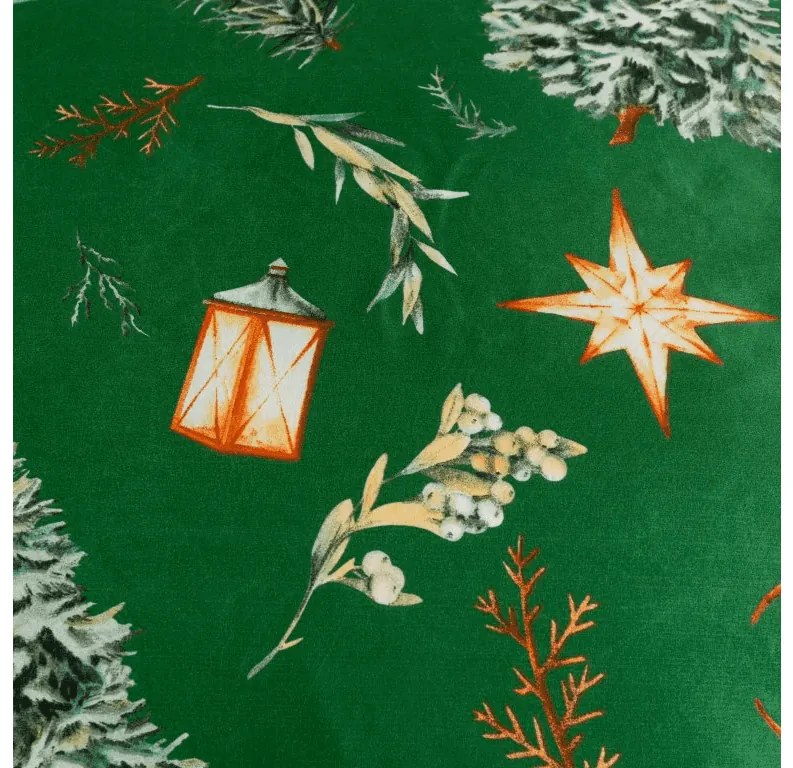 PrzytulneMieszkanie.pl PrzytulneMieszkanie.pl Pościel z mikrofibry GREEN CHRISTMAS zielone Rozmiar pościeli: 70 x 90 cm | 140 x 220 cm