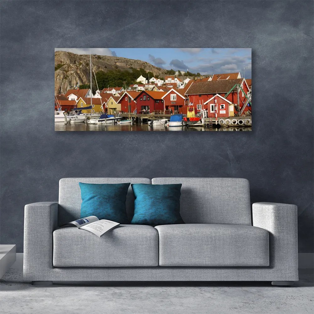 Obraz na płótnie Panorama Nocnej Metropolii