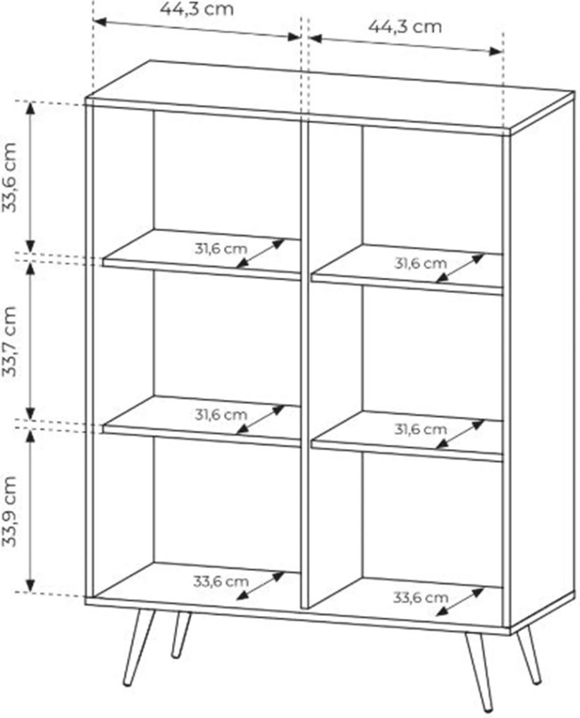 Komoda wysoka Flaro 93 cm z oświetleniem - dąb dunin