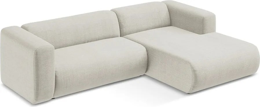 Beżowy narożnik (prawostronny/z szezlongiem) Ekahi – Makamii