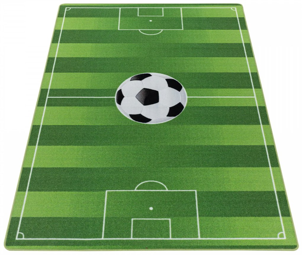 Dywan dziecięcy Play Boisko zielony antypoślizgowy do prania 140 cm x 200 cm