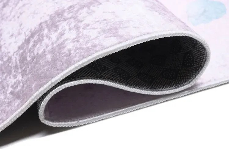 Różowy pastelowy dywan z baletnicą dla dzieci W4-S10