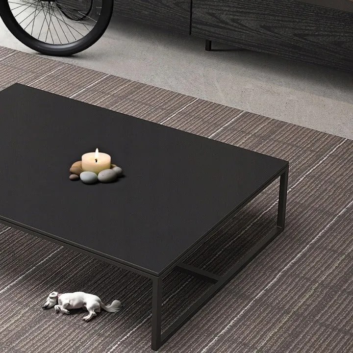 Ława stolik kawowy nowoczesny prostokątny 120 cm czarny industrialny loft