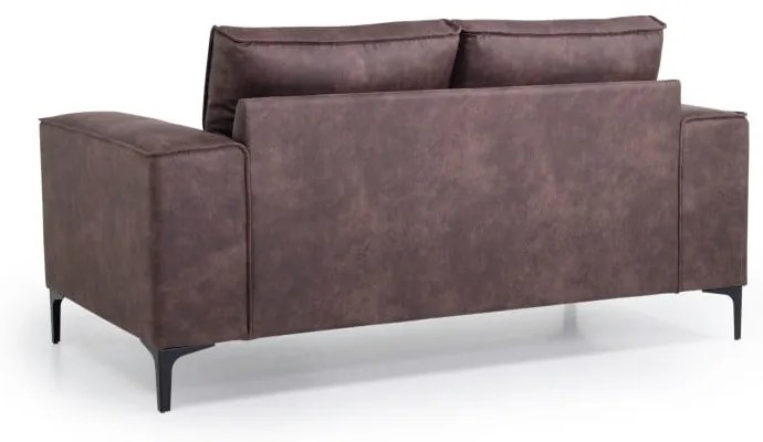Brązowa sofa z imitacji skóry 164 cm Copenhagen – Scandic