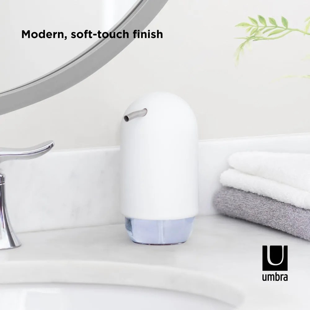 Biały plastikowy dozownik do mydła 230 ml Touch – Umbra