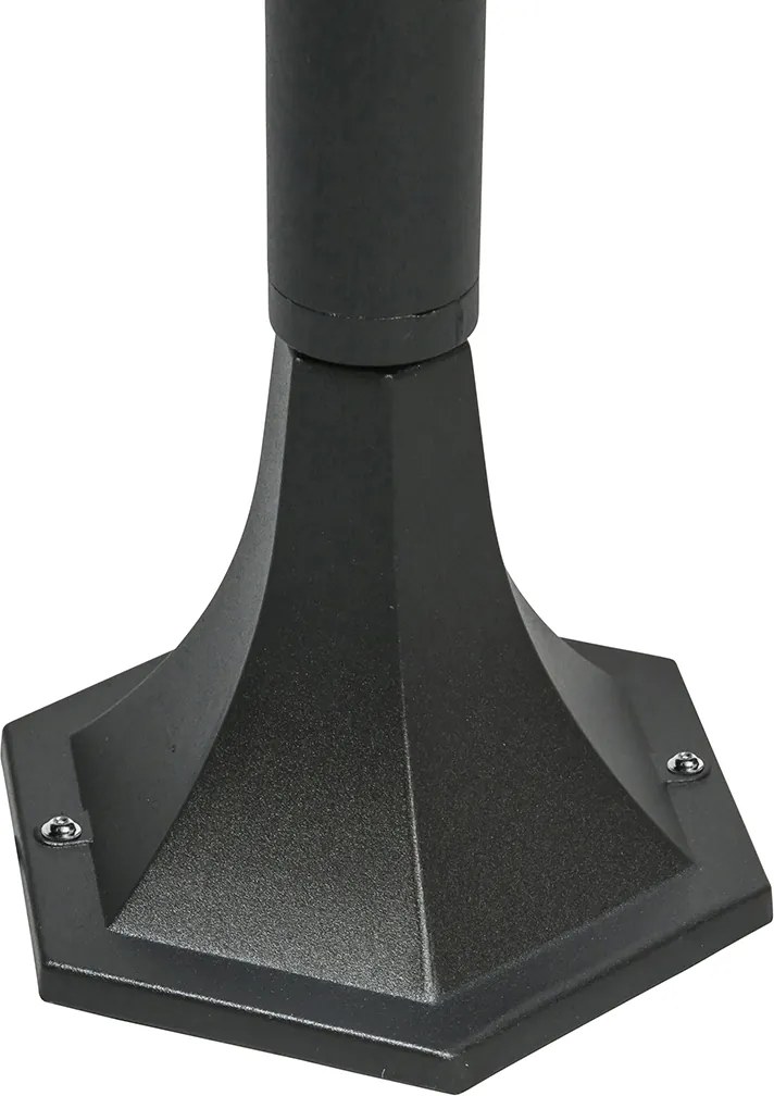 Klasyczna lampa stojąca czarna na zewnątrz IP44 125 cm - New Orleans