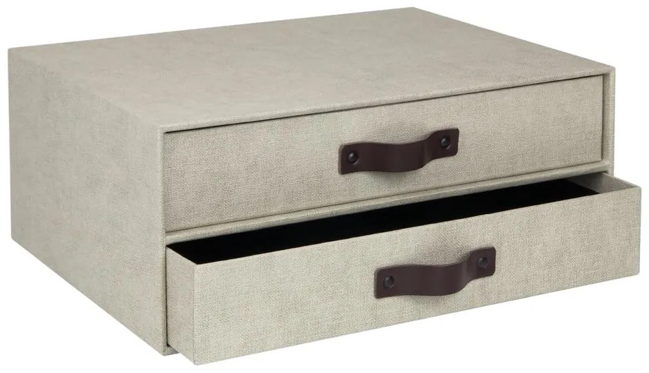 Beżowy organizer z 2 szufladkami Bigso Box of Sweden Birger