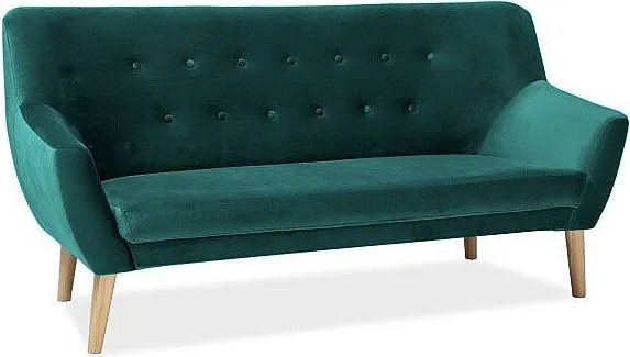 Sofa NORDIC 3 VELVET zielona