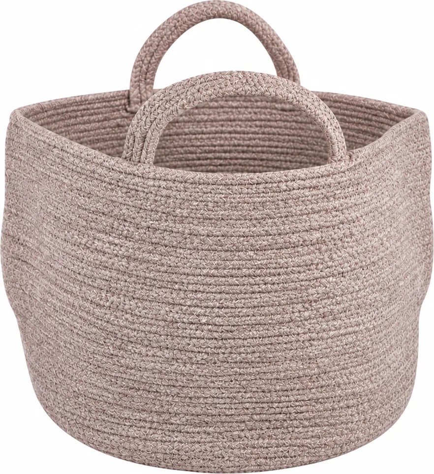 Kosz do przechowywania z uchwytami COTTON HAVEN 35x35 cm - więcej kolorów Kolor: Růžovohnědá