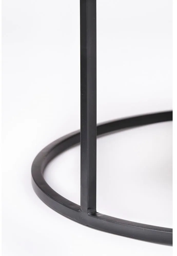 Miedziane metalowe okrągłe stoliki zestaw 2 szt. ø 75 cm Talca – Light & Living