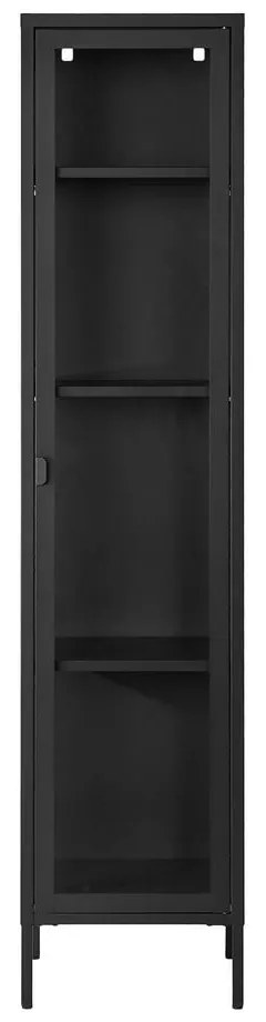 Czarna metalowa witryna 40x180 cm Brisbane – House Nordic