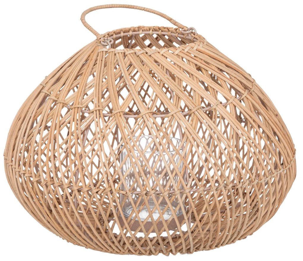 Lampion do altany Lour, rattanowy, wys. 36 cm