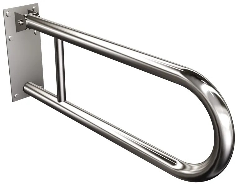 Uchwyt łazienkowy uchylny srebrny