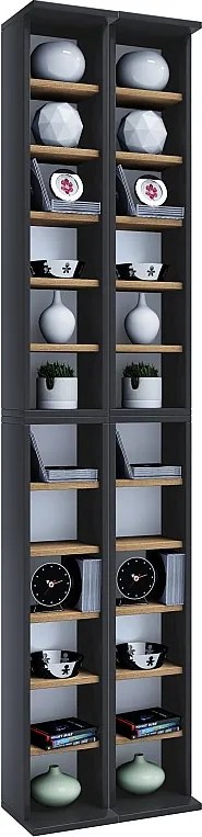 Drewno CD DVD Stand Shelf Cabinet Almera