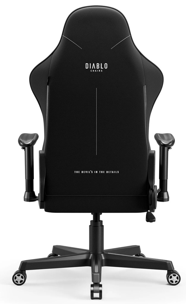 Fotel gamingowy materiałowy szary: Diablo X-Starter