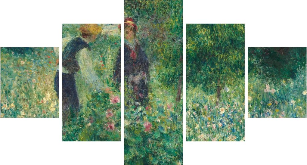 Obraz - Auguste Renoir, Picking Flowers, reprodukcje (125x70 cm)
