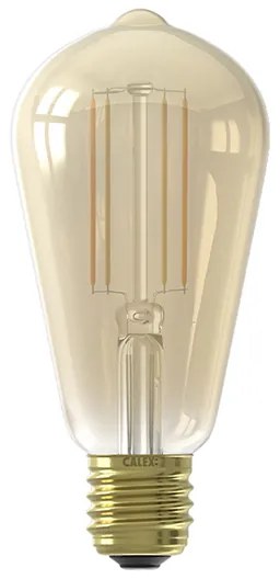 Inteligentna lampa sufitowa mosiężna z przydymionym szkłem w tym Wifi ST64 - Pallon ArtDeco Oswietlenie wewnetrzne