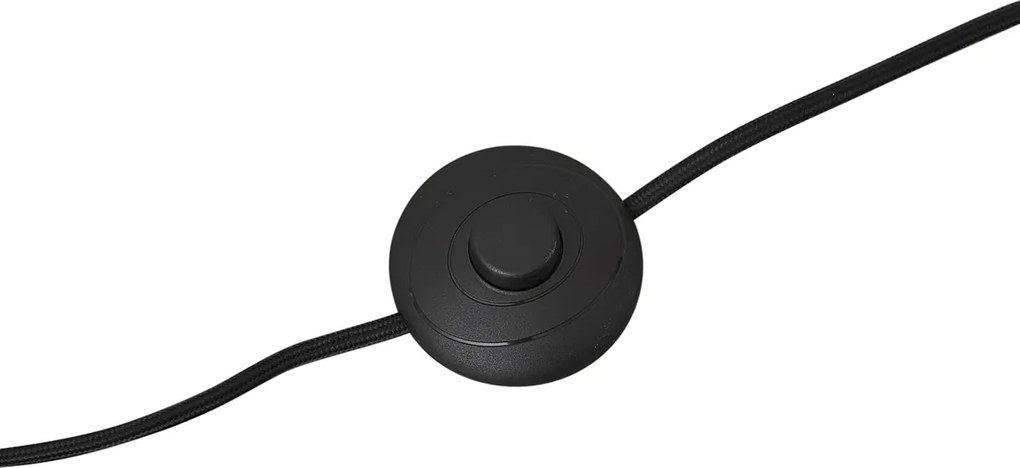 Nowoczesna lampa podłogowa biała z aksamitnym abażurem - Luz