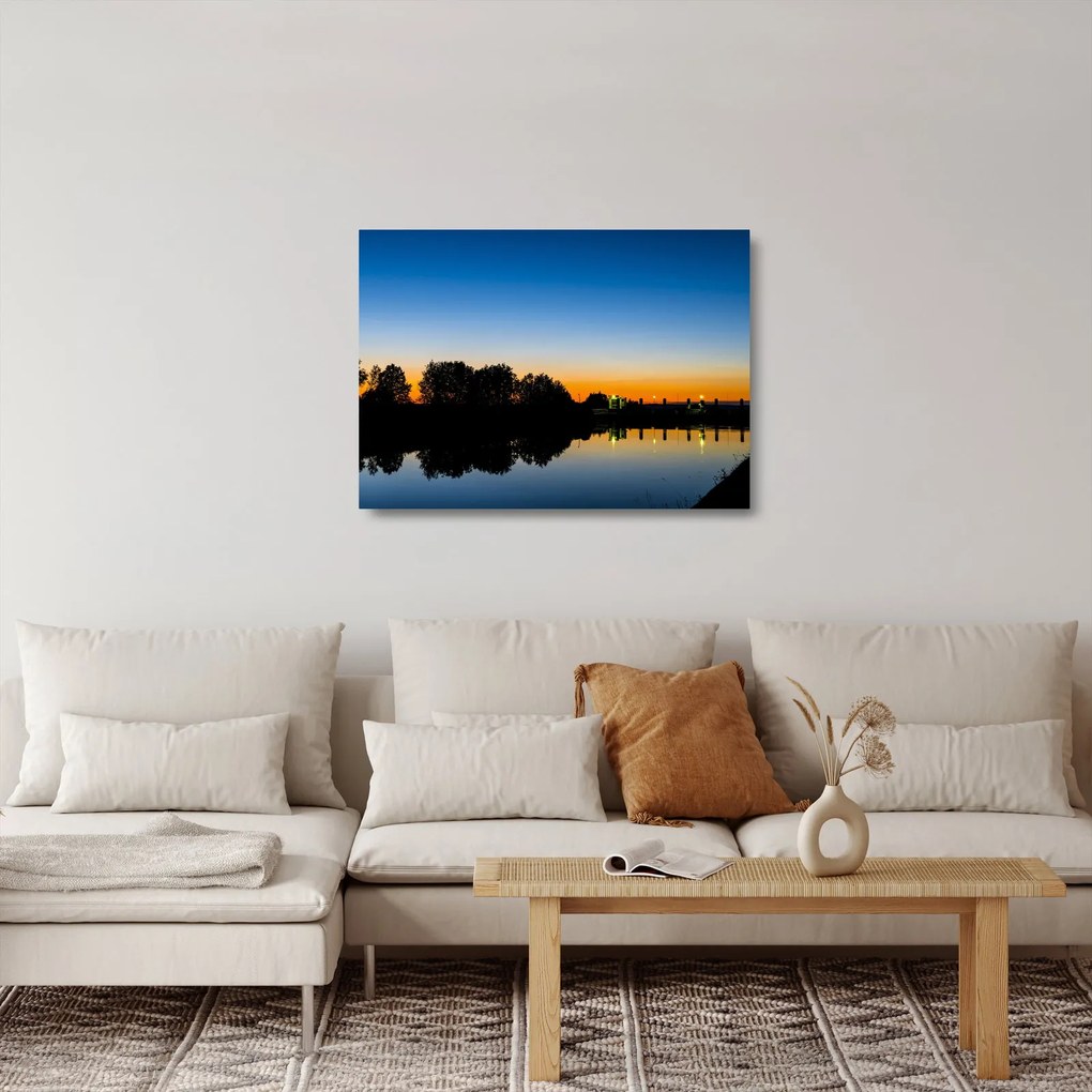 Obraz na szkle - zachoód słońca (70x50 cm)