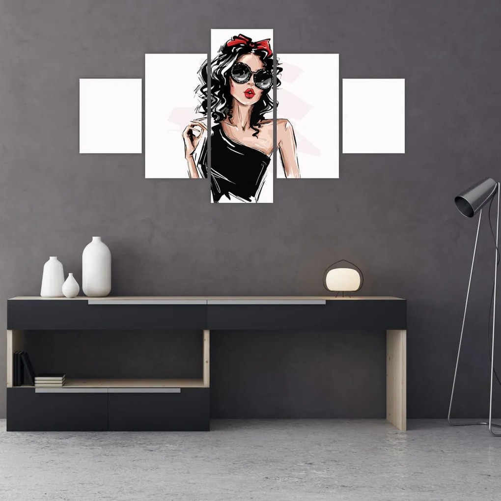 Obraz - Modna kobieta (125x70 cm)