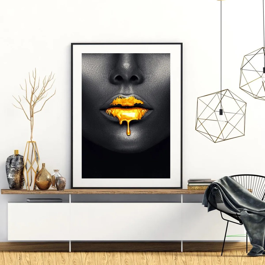 Plakat - Kobiece usta (A4)