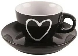 Orion filiżanka z talerzykiem HEART 0,09 l, 6 szt.