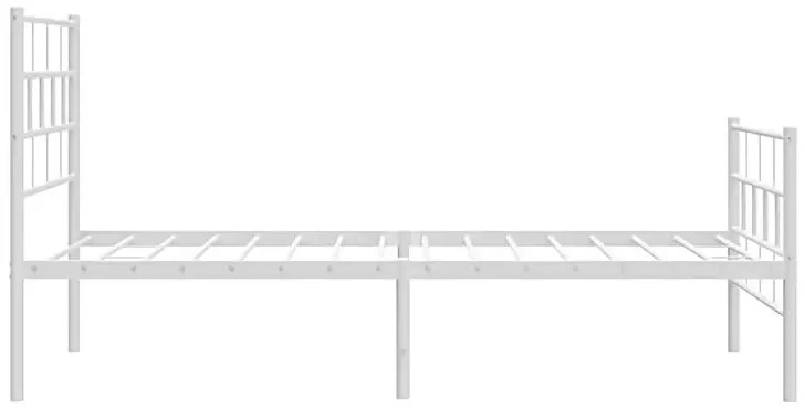 Łóżko białe metalowe 100x200 W2-W08