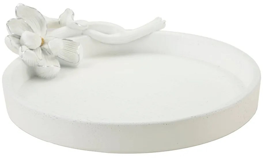 Taca dekoracyjna z żywicy polimerowej ø 21 cm Magnolia – Mauro Ferretti